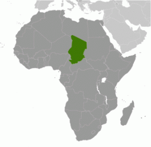 Carte de Tchad, en Afrique centrale